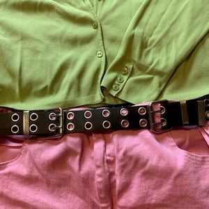 Double buckle grommet belt ✨